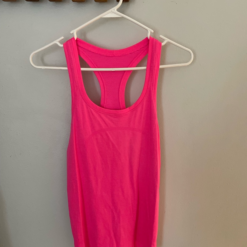 Women's Pink Racerback Tank Top